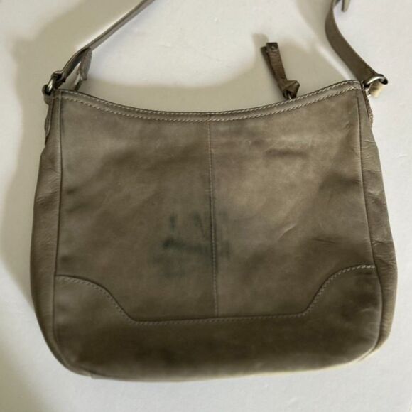 Frye Melissa Button Cross Body Bag, in Antique Grey - Picture 4 of 10